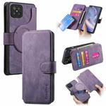 For OPPO A92s CaseNeo MagSafe RFID Anti-theft Retro Leather Phone Case(Purple)