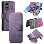For OPPO Reno10 5G Global CaseNeo MagSafe RFID Anti-theft Retro Leather Phone Case(Purple)