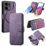 For OPPO Reno13 CaseNeo MagSafe RFID Anti-theft Retro Leather Phone Case(Purple)