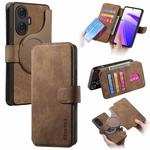 For Realme C55 CaseNeo MagSafe RFID Anti-theft Retro Leather Phone Case(Brown)