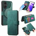 For Realme C55 CaseNeo MagSafe RFID Anti-theft Retro Leather Phone Case(Green)
