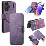 For Realme C55 CaseNeo MagSafe RFID Anti-theft Retro Leather Phone Case(Purple)