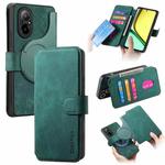 For Realme C67 4G CaseNeo MagSafe RFID Anti-theft Retro Leather Phone Case(Green)