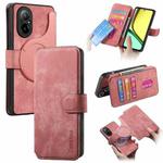 For Realme C67 4G CaseNeo MagSafe RFID Anti-theft Retro Leather Phone Case(Pink)