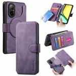 For Realme C67 4G CaseNeo MagSafe RFID Anti-theft Retro Leather Phone Case(Purple)