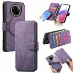 For Realme 14 Pro CaseNeo MagSafe RFID Anti-theft Retro Leather Phone Case(Purple)