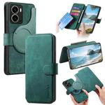 For Realme 14 CaseNeo MagSafe RFID Anti-theft Retro Leather Phone Case(Green)