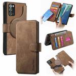 For Samsung Galaxy Note20 CaseNeo MagSafe RFID Anti-theft Retro Leather Phone Case(Brown)