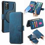 For Samsung Galaxy Note20 CaseNeo MagSafe RFID Anti-theft Retro Leather Phone Case(Blue)