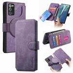 For Samsung Galaxy Note20 CaseNeo MagSafe RFID Anti-theft Retro Leather Phone Case(Purple)