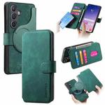 For Samsung Galaxy S24 FE 5G CaseNeo MagSafe RFID Anti-theft Retro Leather Phone Case(Green)