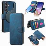 For Samsung Galaxy S23 FE 5G CaseNeo MagSafe RFID Anti-theft Retro Leather Phone Case(Blue)