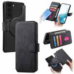 For Samsung Galaxy S22+ 5G CaseNeo MagSafe RFID Anti-theft Retro Leather Phone Case(Black)