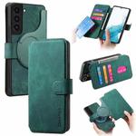 For Samsung Galaxy S22+ 5G CaseNeo MagSafe RFID Anti-theft Retro Leather Phone Case(Green)