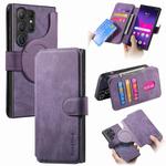 For Samsung Galaxy S25 Ultra 5G CaseNeo MagSafe RFID Anti-theft Retro Leather Phone Case(Purple)