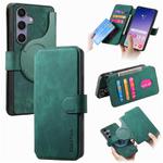 For Samsung Galaxy S25+ 5G CaseNeo MagSafe RFID Anti-theft Retro Leather Phone Case(Green)