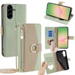 For Samsung Galaxy A56 5G Crossbody Litchi Texture Leather Phone Case(Green)