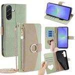 For Samsung Galaxy A36 5G Crossbody Litchi Texture Leather Phone Case(Green)