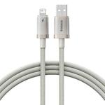 Baseus Titanium Alloy Series 2.4A USB to 8 Pin Fast Charging Cable, Length:1m(Gold)