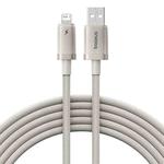 Baseus Titanium Alloy Series 2.4A USB to 8 Pin Fast Charging Cable, Length:2m(Gold)