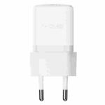 Baseus PD20W USB-C / Type-C Fast Charger With 1m Type-C Cable, Plug Type:EU Plug(White)