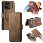 For Redmi Note 13 Pro 4G CaseNeo MagSafe RFID Anti-theft Retro Leather Phone Case(Brown)