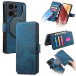 For Redmi Note 13 Pro 4G CaseNeo MagSafe RFID Anti-theft Retro Leather Phone Case(Blue)