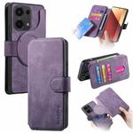 For Redmi Note 13 Pro 4G CaseNeo MagSafe RFID Anti-theft Retro Leather Phone Case(Purple)