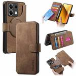 For Redmi Note 13 5G CaseNeo MagSafe RFID Anti-theft Retro Leather Phone Case(Brown)