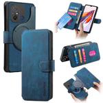 For Redmi 12C CaseNeo MagSafe RFID Anti-theft Retro Leather Phone Case(Blue)