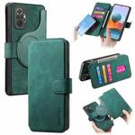 For Redmi Note 10 Pro 4G CaseNeo MagSafe RFID Anti-theft Retro Leather Phone Case(Green)