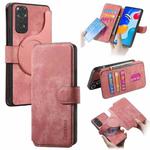 For Redmi Note 11S 4G CaseNeo MagSafe RFID Anti-theft Retro Leather Phone Case(Pink)