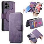 For Redmi Note 12 4G Global CaseNeo MagSafe RFID Anti-theft Retro Leather Phone Case(Purple)