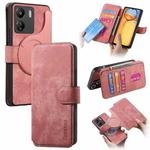 For Redmi 13C 4G / 13R CaseNeo MagSafe RFID Anti-theft Retro Leather Phone Case(Pink)