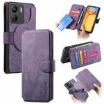 For Redmi 13C 4G / 13R CaseNeo MagSafe RFID Anti-theft Retro Leather Phone Case(Purple)