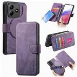 For Redmi Note 14 5G CaseNeo MagSafe RFID Anti-theft Retro Leather Phone Case(Purple)