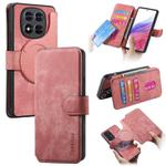 For Redmi Note 14 Pro 4G CaseNeo MagSafe RFID Anti-theft Retro Leather Phone Case(Pink)