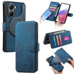 For Redmi Turbo 4 CaseNeo MagSafe RFID Anti-theft Retro Leather Phone Case(Blue)