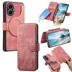For Redmi Turbo 4 Pro / Poco F7 CaseNeo MagSafe RFID Anti-theft Retro Leather Phone Case(Pink)