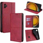 For Samsung Galaxy Xcover 7 Pro 5G Cow Texture Magnetic Leather Phone Case(Red)