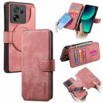 For Xiaomi 13T / 13T Pro CaseNeo MagSafe RFID Anti-theft Retro Leather Phone Case(Pink)