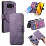 For Xiaomi Poco X3 NFC CaseNeo MagSafe RFID Anti-theft Retro Leather Phone Case(Purple)