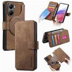 For Xiaomi Poco X7 Pro CaseNeo MagSafe RFID Anti-theft Retro Leather Phone Case(Brown)