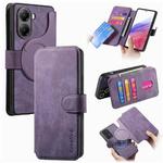 For Xiaomi Poco X7 Pro CaseNeo MagSafe RFID Anti-theft Retro Leather Phone Case(Purple)