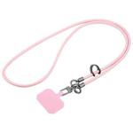 Leather Crossbody Phone Lanyard Anti-lost Long Lanyard(Pink)