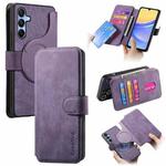 For Samsung Galaxy A15 5G CaseNeo MagSafe RFID Anti-theft Retro Leather Phone Case(Purple)