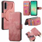 For Samsung Galaxy A26 5G CaseNeo MagSafe RFID Anti-theft Retro Leather Phone Case(Pink)