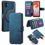 For Samsung Galaxy A04e CaseNeo MagSafe RFID Anti-theft Retro Leather Phone Case(Blue)
