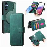 For Samsung Galaxy A16 CaseNeo MagSafe RFID Anti-theft Retro Leather Phone Case(Green)
