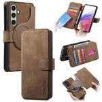 For Samsung Galaxy A56 5G CaseNeo MagSafe RFID Anti-theft Retro Leather Phone Case(Brown)